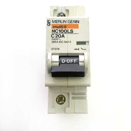 Merlin Gerin NC100LS 27379 C20A C20 20A 20 Amp MCB Circuit Breaker Type C